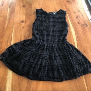 Rachael & Chloe Sleeveless Black Lace Skater Dress Sz M - EUC